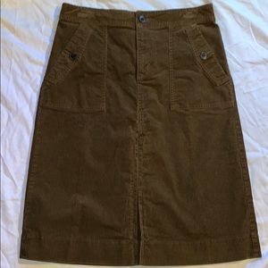 Loft Corduroy Skirt
